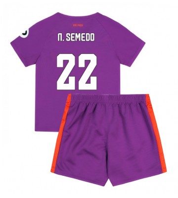 Wolves Nelson Semedo #22 Tercera Equipación Niños 2024-25 Manga Corta (+ Pantalones cortos)